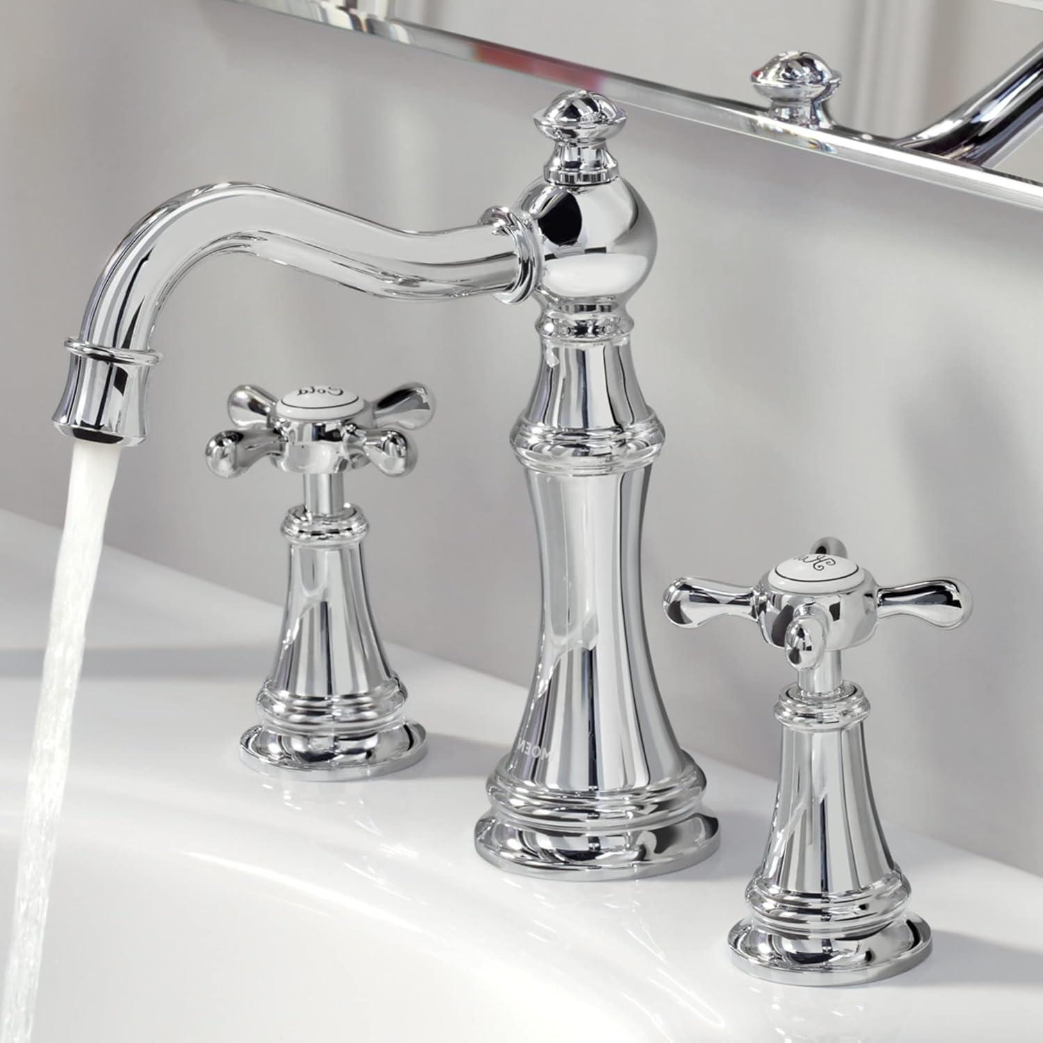 Weymouth Widespread Bathroom Faucet with Drain Assembly