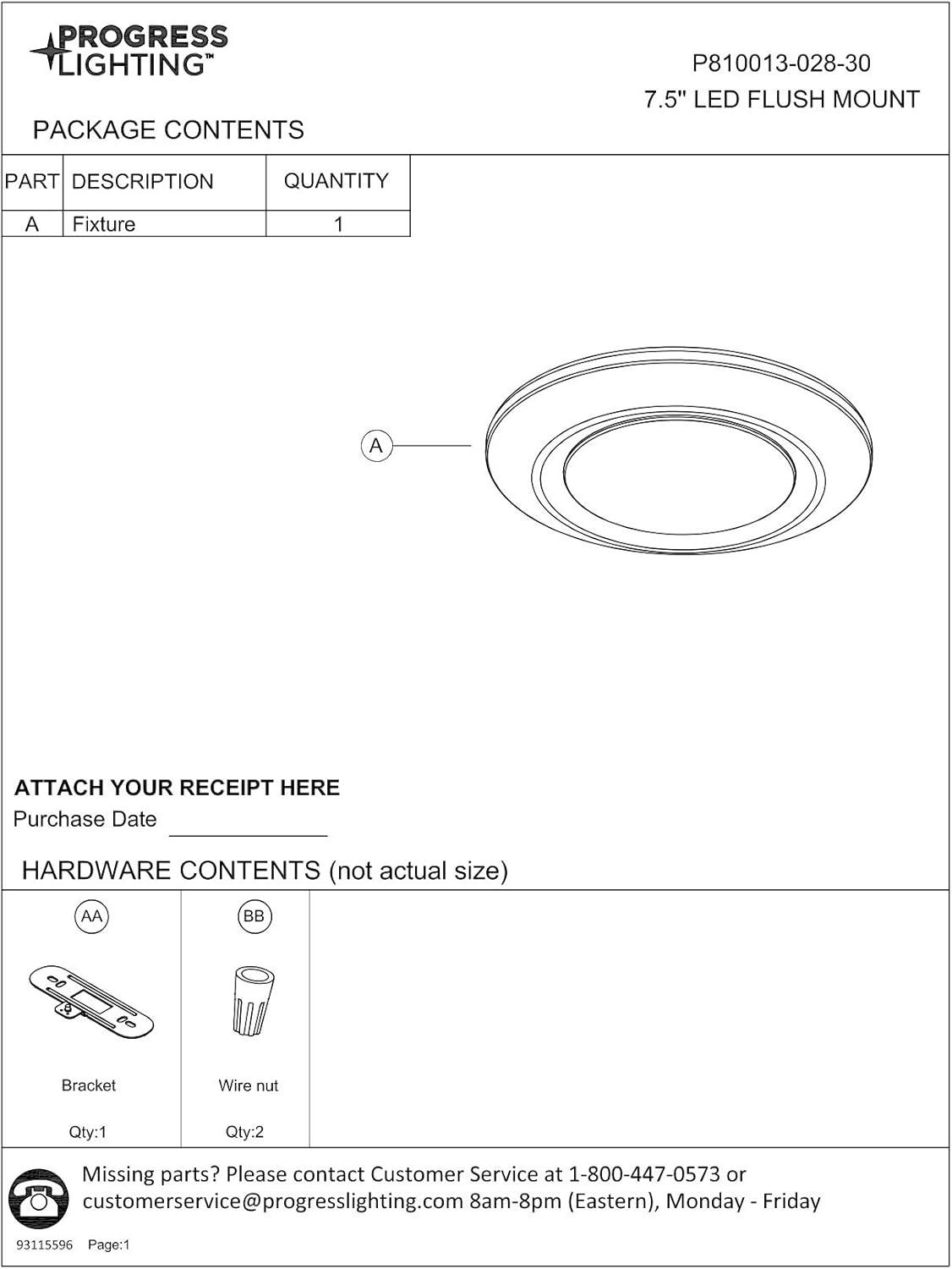 7-1/4" Intrinsic Collection Surface Mount LED in White