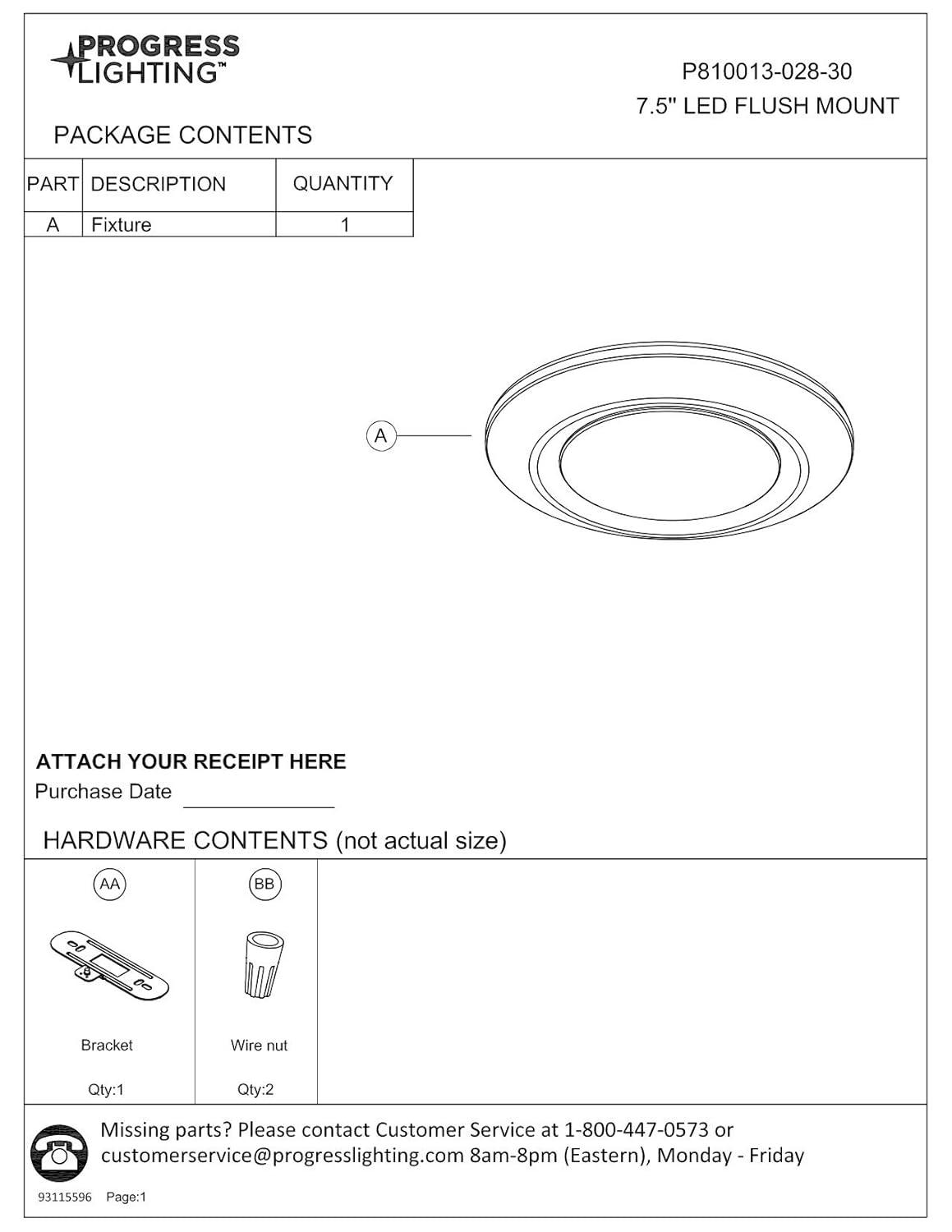 7-1/4" Intrinsic Collection Surface Mount LED in White