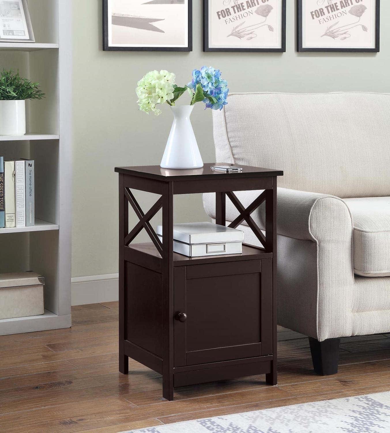 Convenience Concepts Oxford End Table with Cabinet