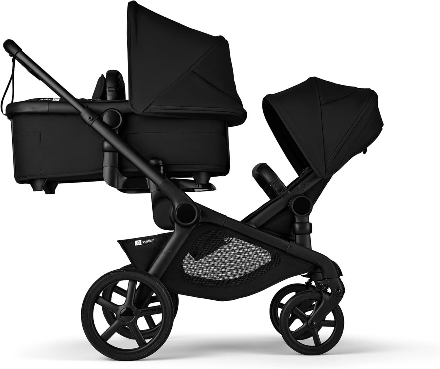 Bugaboo Kangaroo Sibling Stroller Seat - Midnight Black