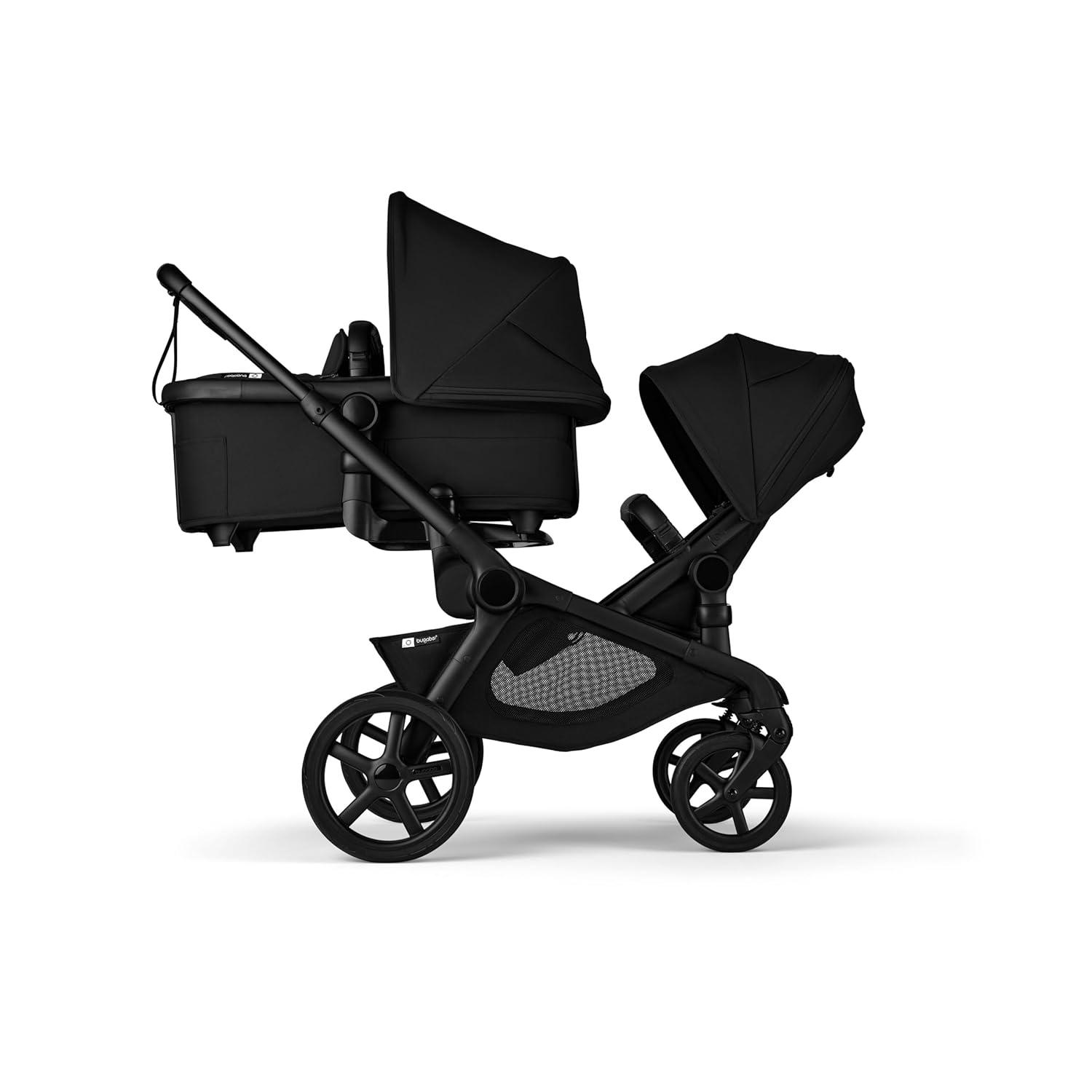 Bugaboo Kangaroo Sibling Stroller Seat - Midnight Black