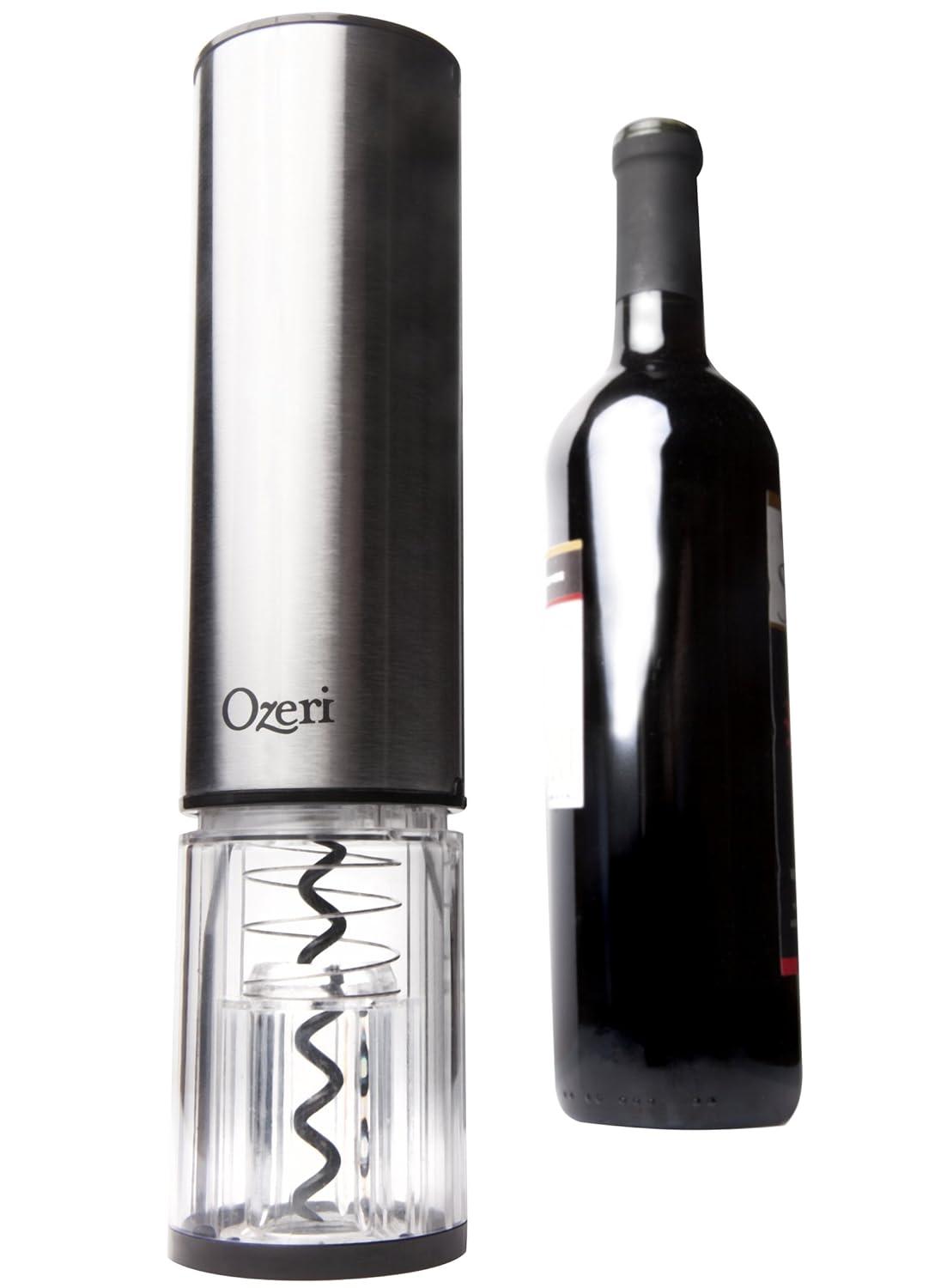 Ozeri Ozeri Extravo Electric Wine Opener in Stainless Steel with Auto Activation