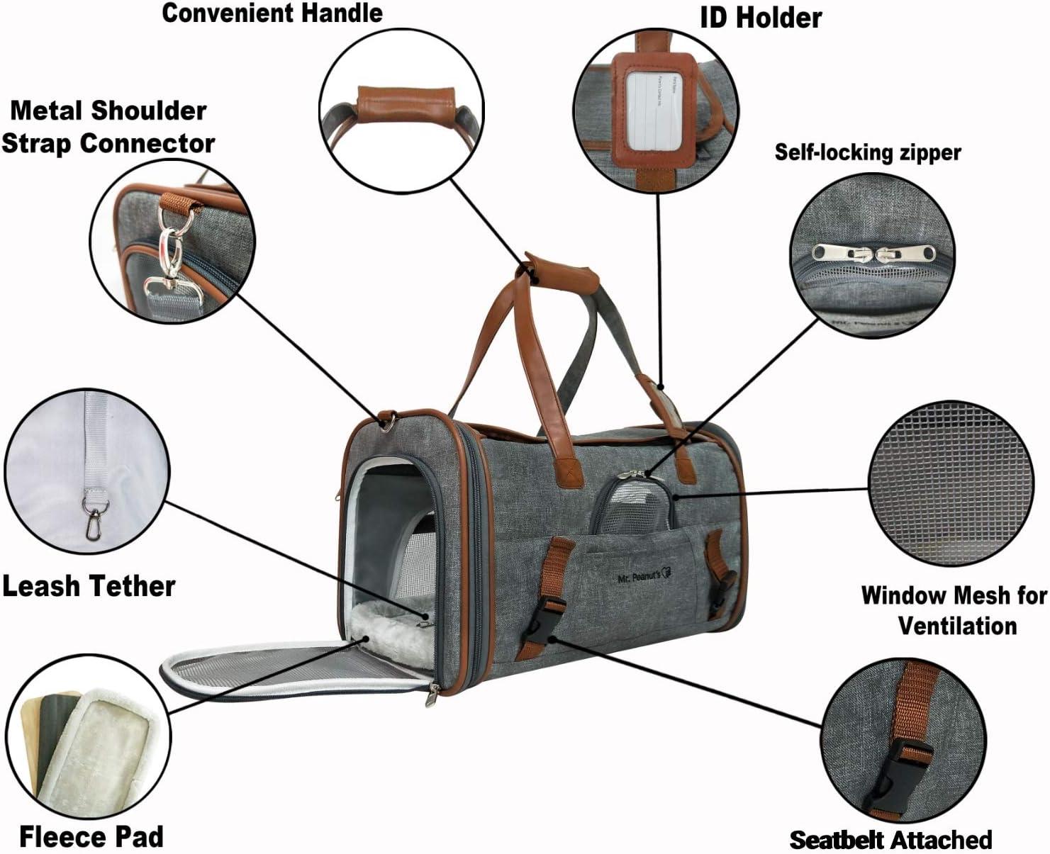 Gold Series Airline Approved Tote - Low Profile, Soft Sided Premium Pet Carrier