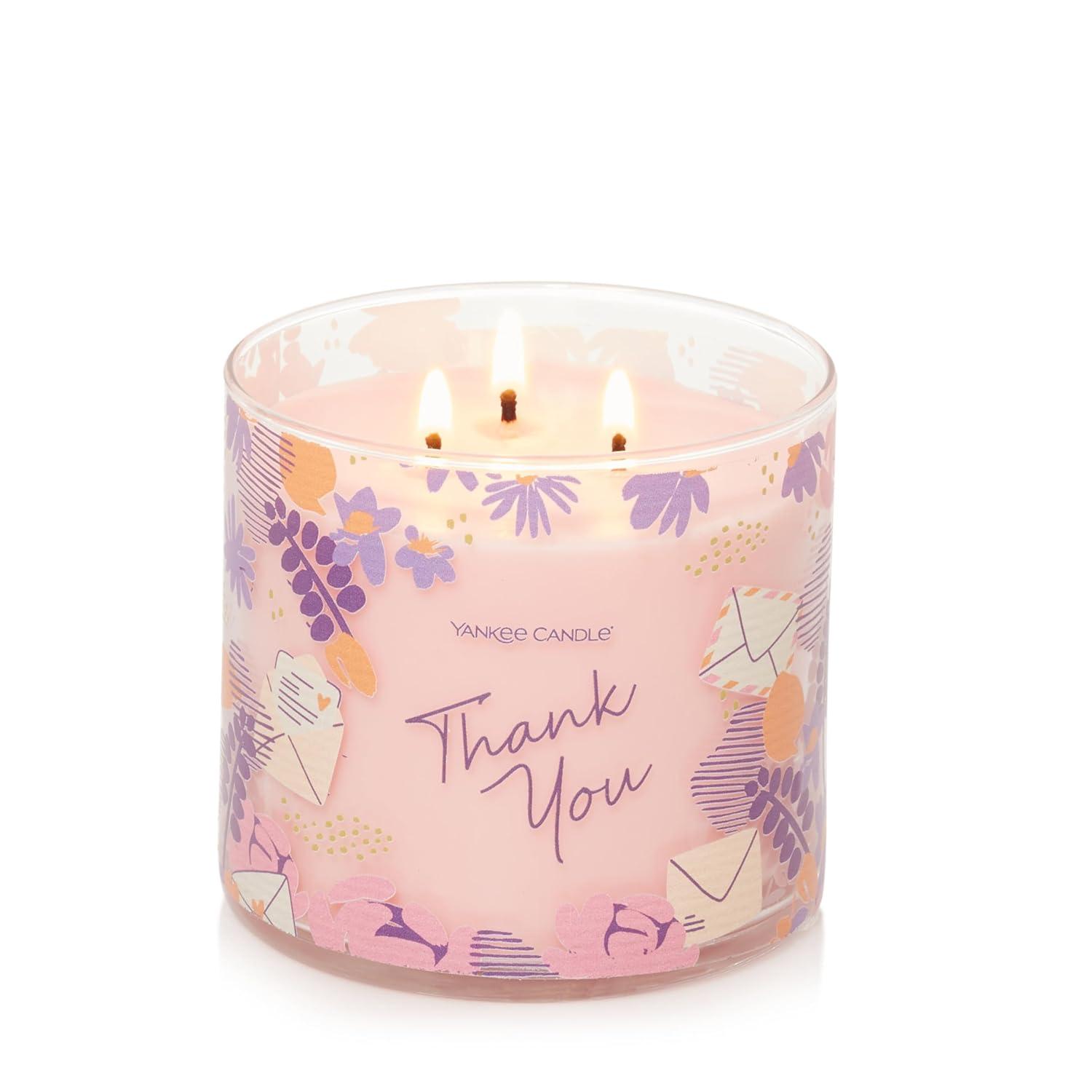 Yankee Candle Thank You 3-Wick Candle, Pink Sands, 14.5 oz.