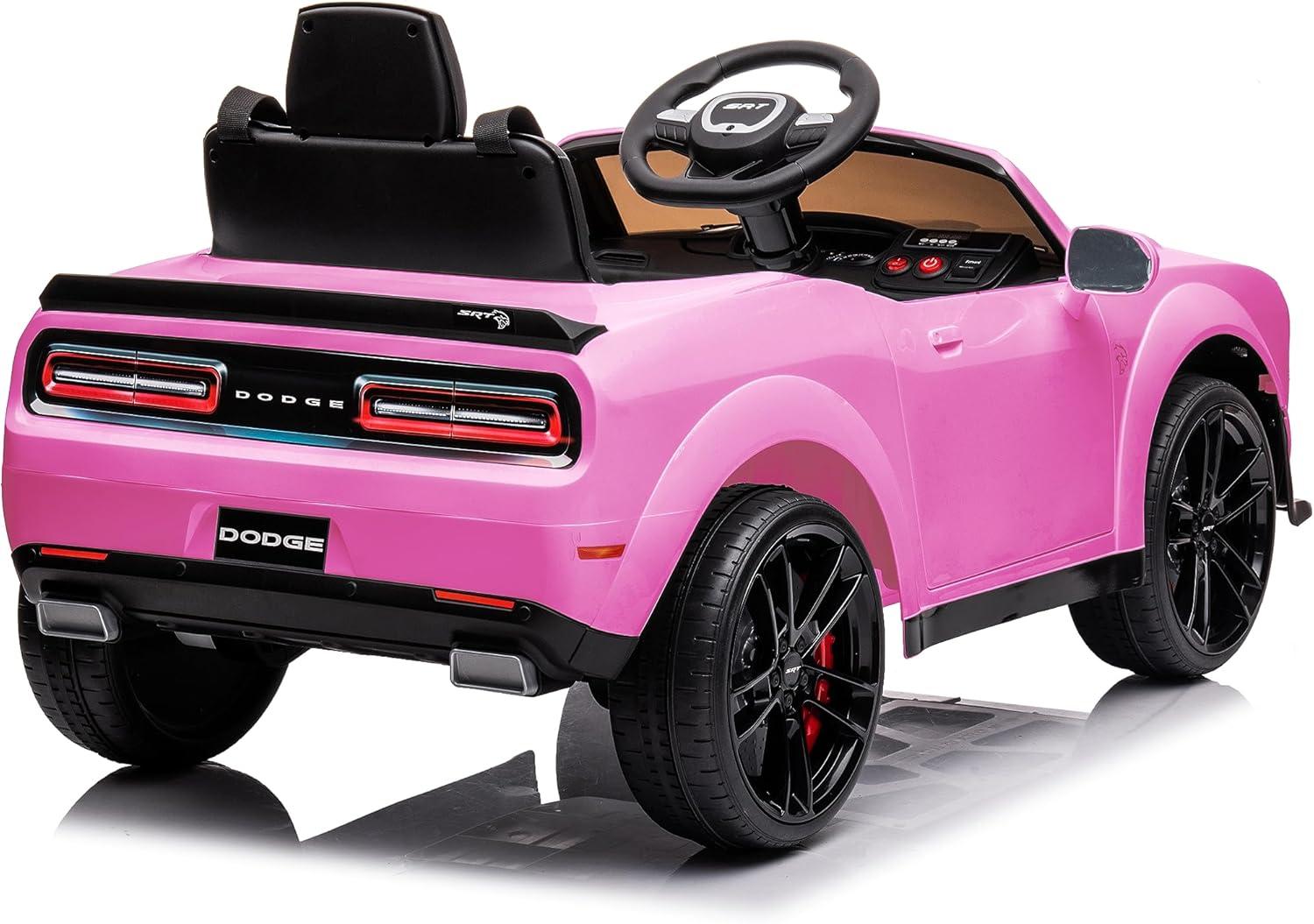 Best Ride On Cars DODGE Challenger 12V Pink