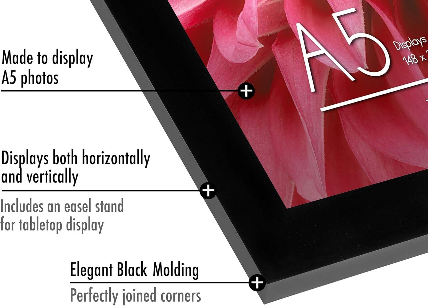 Americanflat A5 Picture Frame, Black
