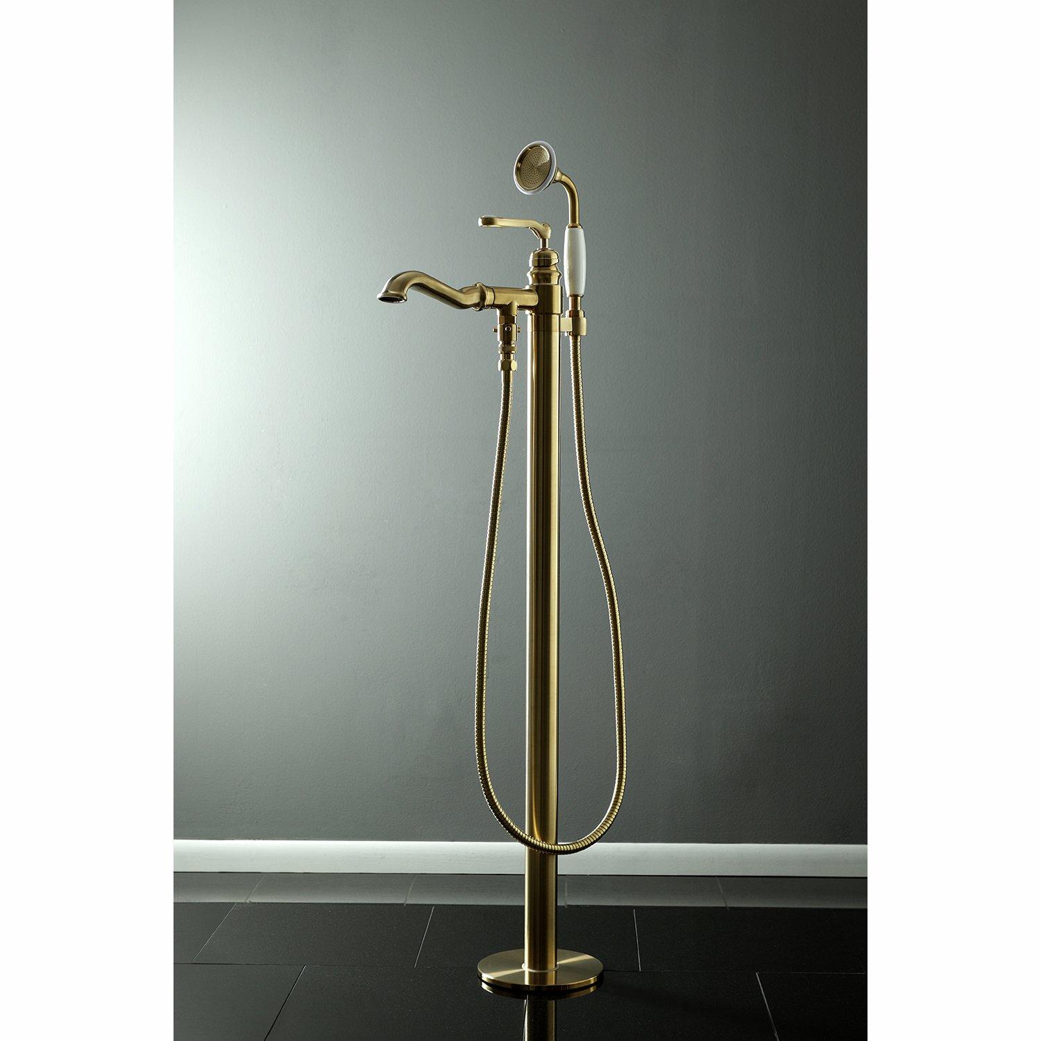 Kingston Brass Royale Single-Handle 1-Hole Freestanding Tub Faucet with Hand Shower
