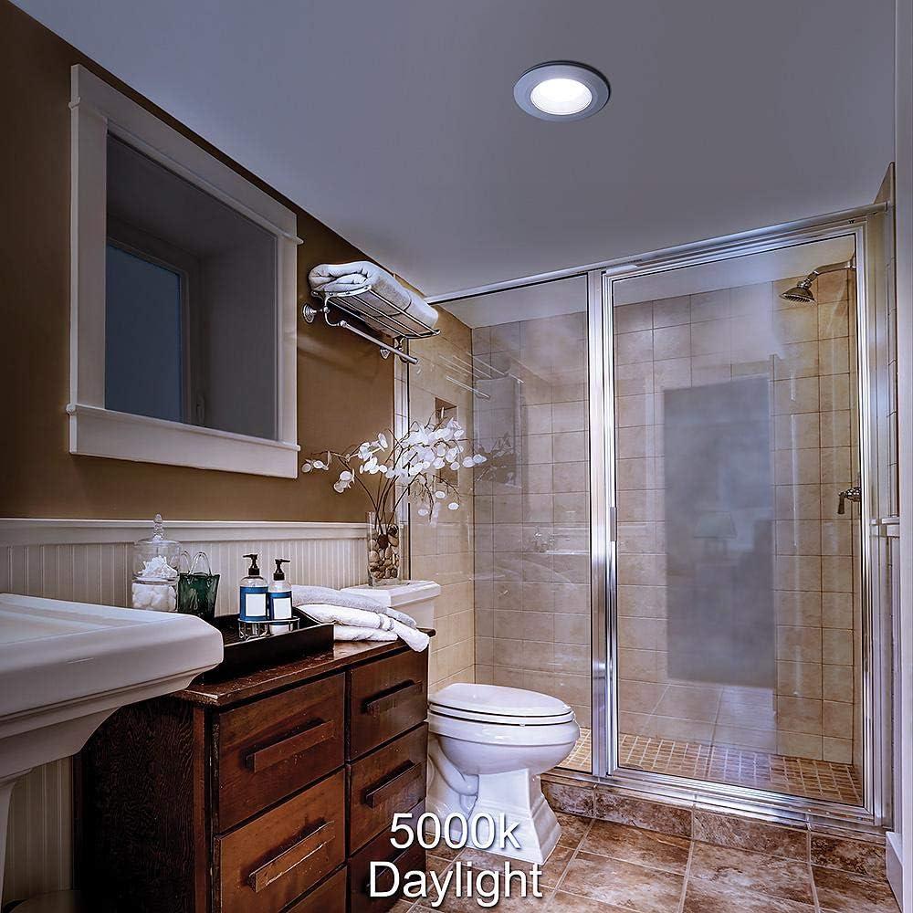 Commercial Electric 4" LED Recessed Light Trim with Night Light Feature Dimmable