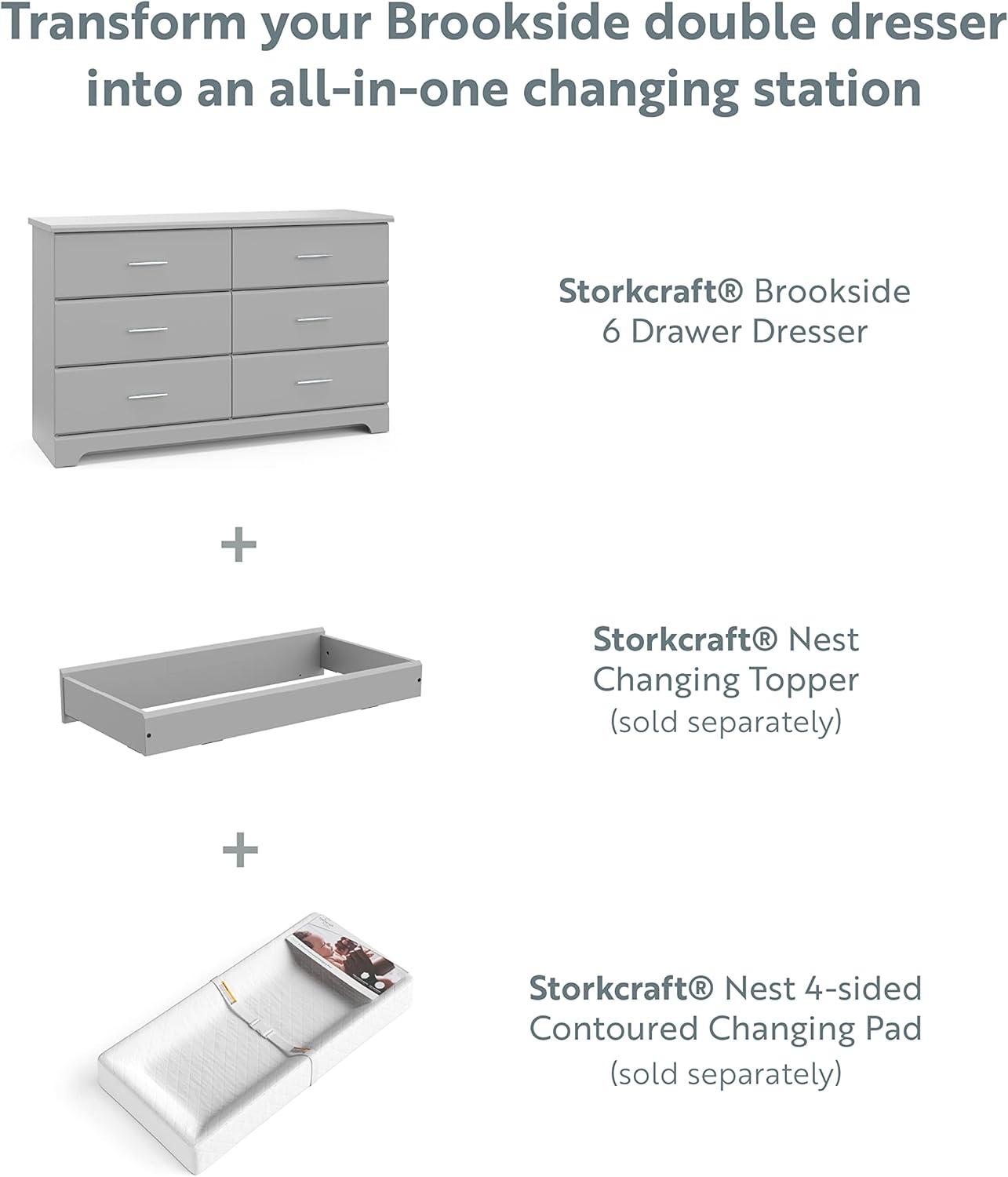 Brookside 6 Drawer Double Dresser