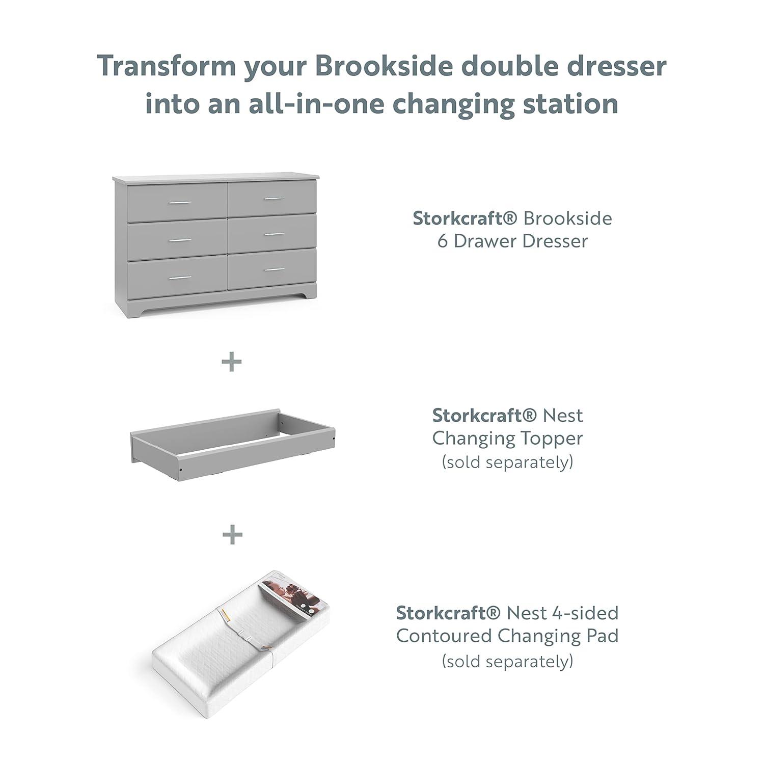 Brookside 6 Drawer Double Dresser