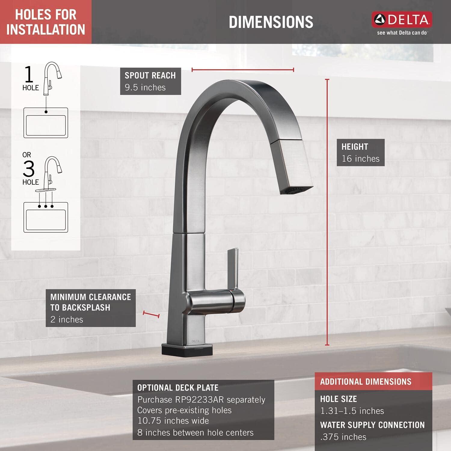 Pivotal Pull Down Touch Single Handle Kitchen Faucet with Touch20 Technology