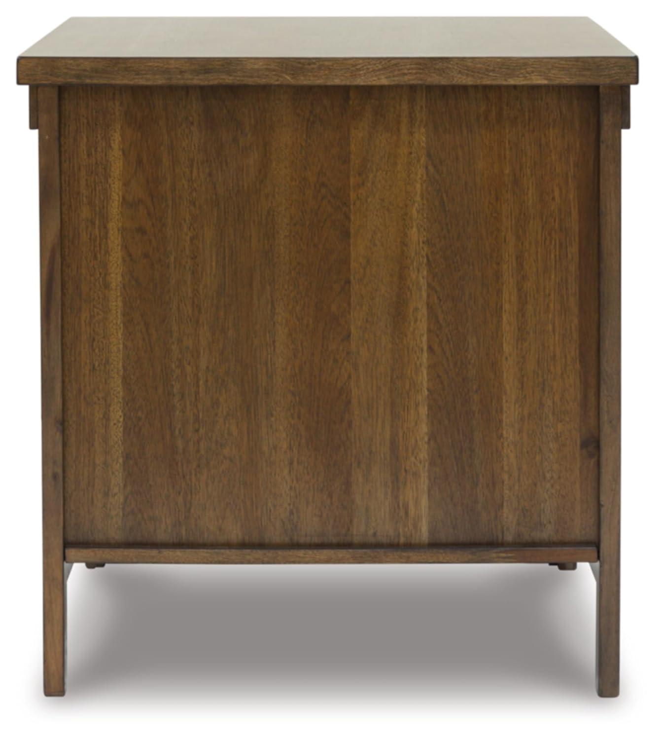 Signature Design by Ashley Casual Moriville End Table, Grayish Brown
