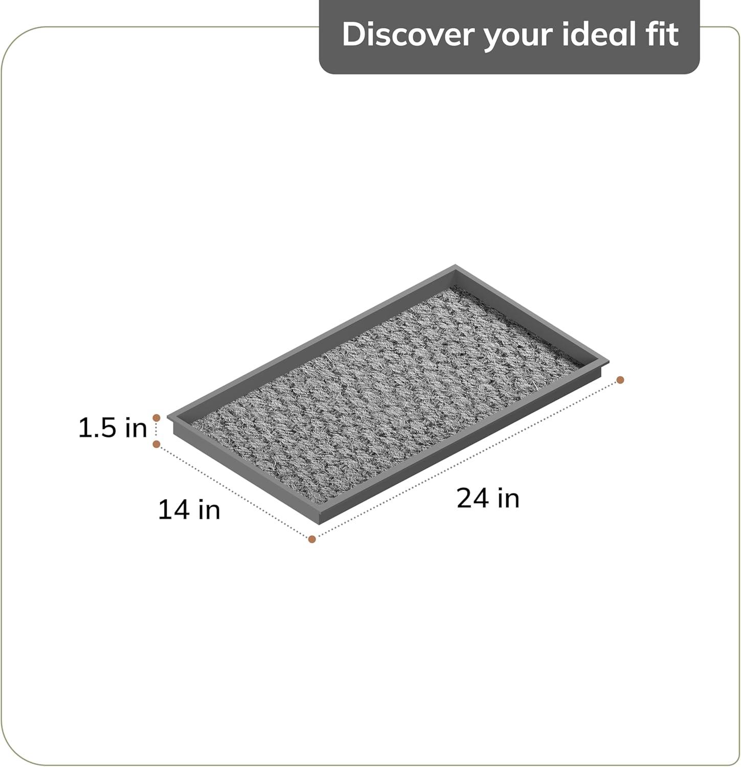 Anji Mountain Eco-Friendly Rubber Boot Tray for Muddy Shoes, Garden Tools, and Pet Supplies (Available in Multiple Sizes)