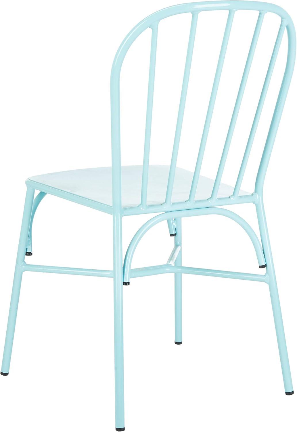 Everleigh 20'' Baby Blue Aluminum Outdoor Side Chair, Set of 2