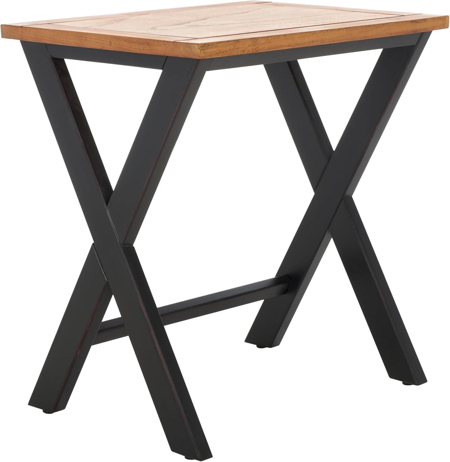 Jack Tray Tables - Black/Oak - Safavieh.