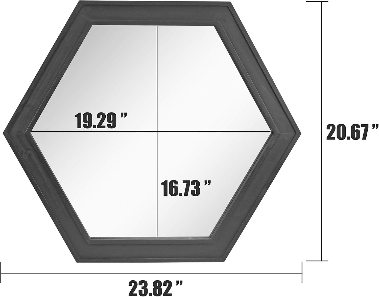 Alfret Wood Flat Wall Mirror