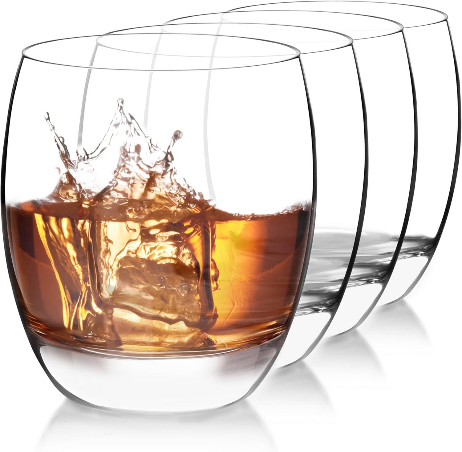 Luigi Bormioli Crescendo 15.5-Ounce Clear Crystal Tumblers, Set of 4