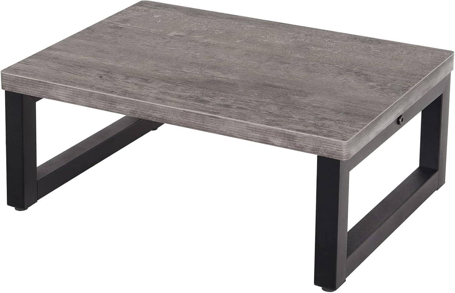 Snughome Wooden Step Stools for Adults Kids, Solid Portable Wooden Bedside Step Stool Adults Hold Up to 350 lb, One Step Foot Stool for Kitchen, Bedroom, Living Room, Bathroom - Self-Assembly(Grey)