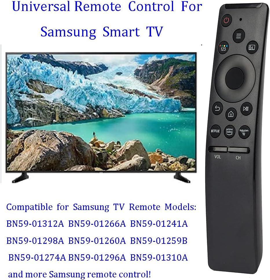 Replacement Remote Control for Samsung Smart-TV LCD LED UHD QLED TVs, with Netflix, Prime Video Buttons