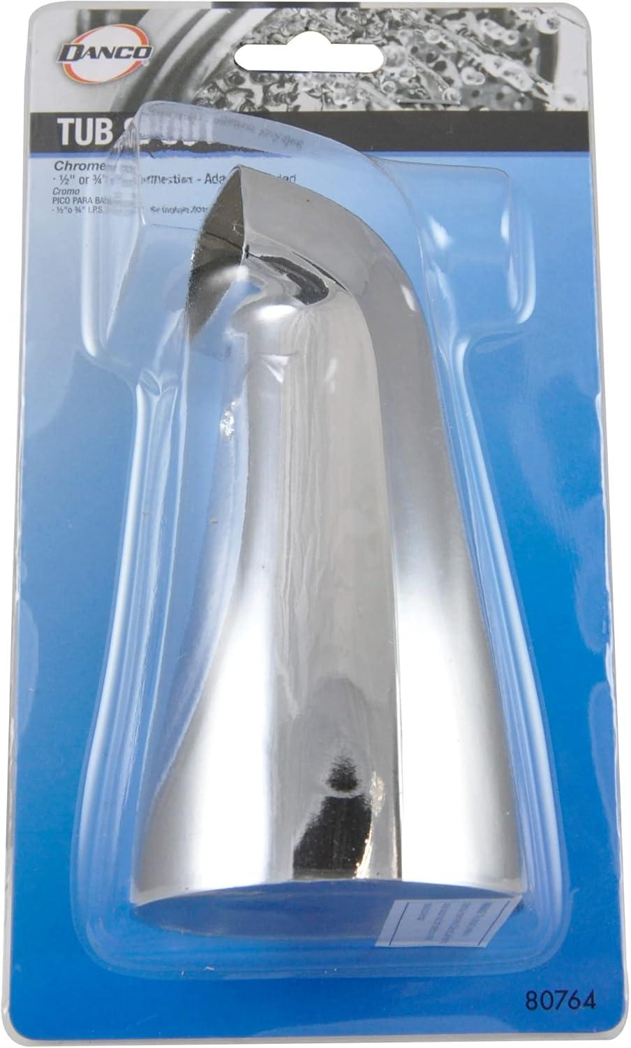 Danco New 80764 Tub Spout Front Connect Chrome Faucets, 1 Each