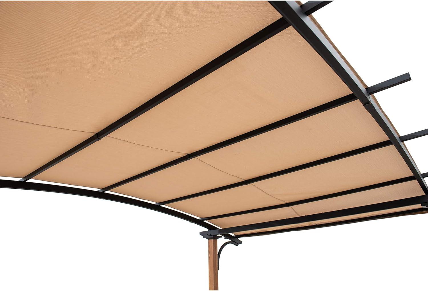 Sunjoy 8.5 ft. x 13 ft. Replacement Canopy for Pergola Universal Replacement Shade Cover Canopy Breathable UV Block