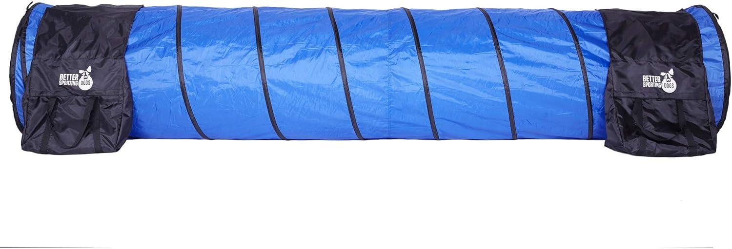 Better Sporting Dogs 10 Foot Dog Agility Tunnel with Sandbags | Dog Agility Equipment | Dog Agility Training