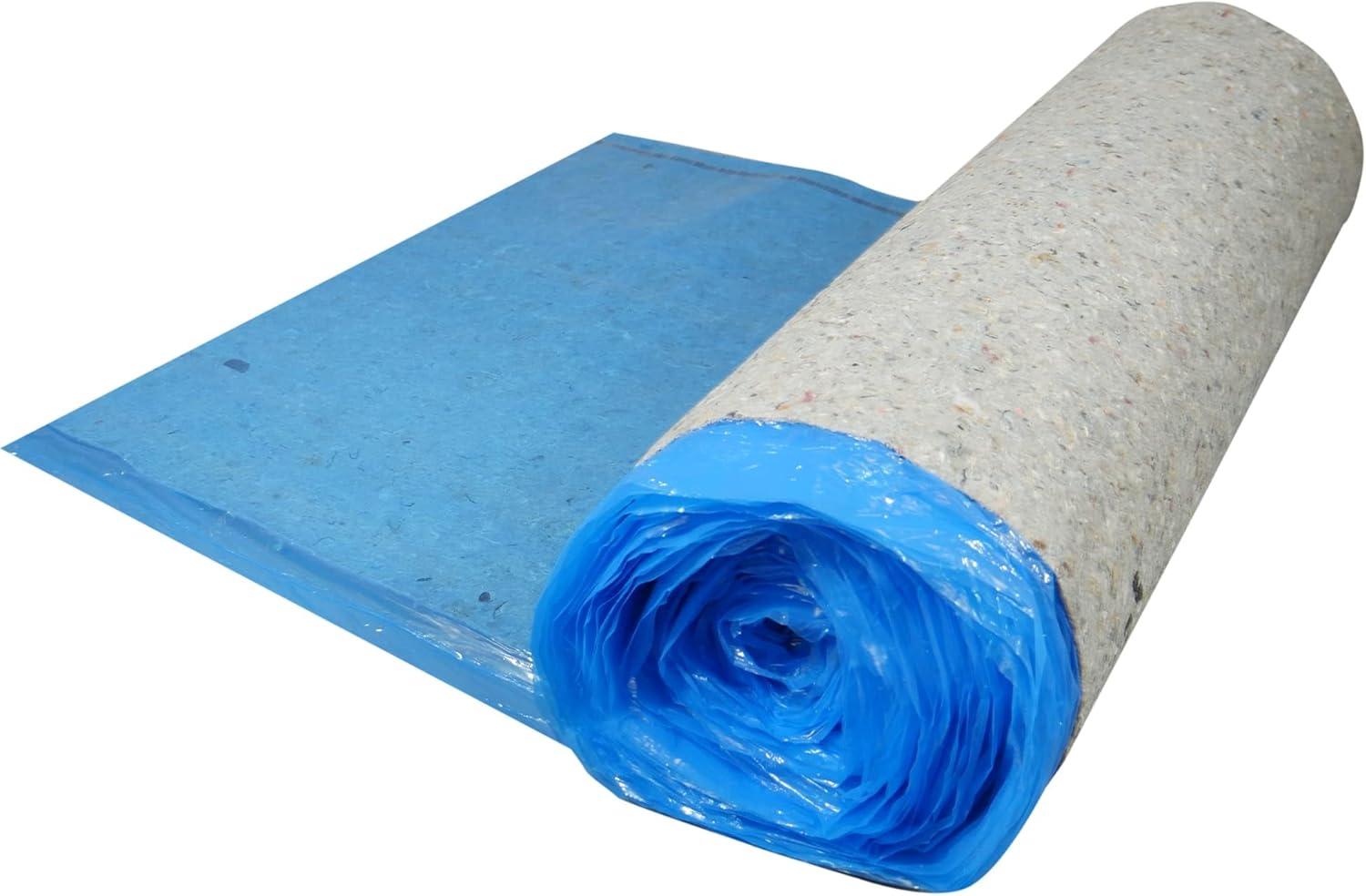 QuietWalk Premium Blue and Gray Vinyl Flooring Underlayment Roll