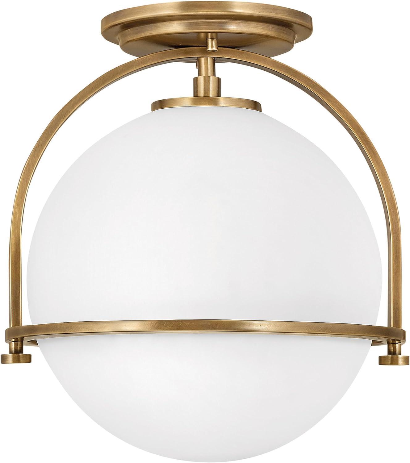 McCormick Hand Blown Glass Semi Flush Mount