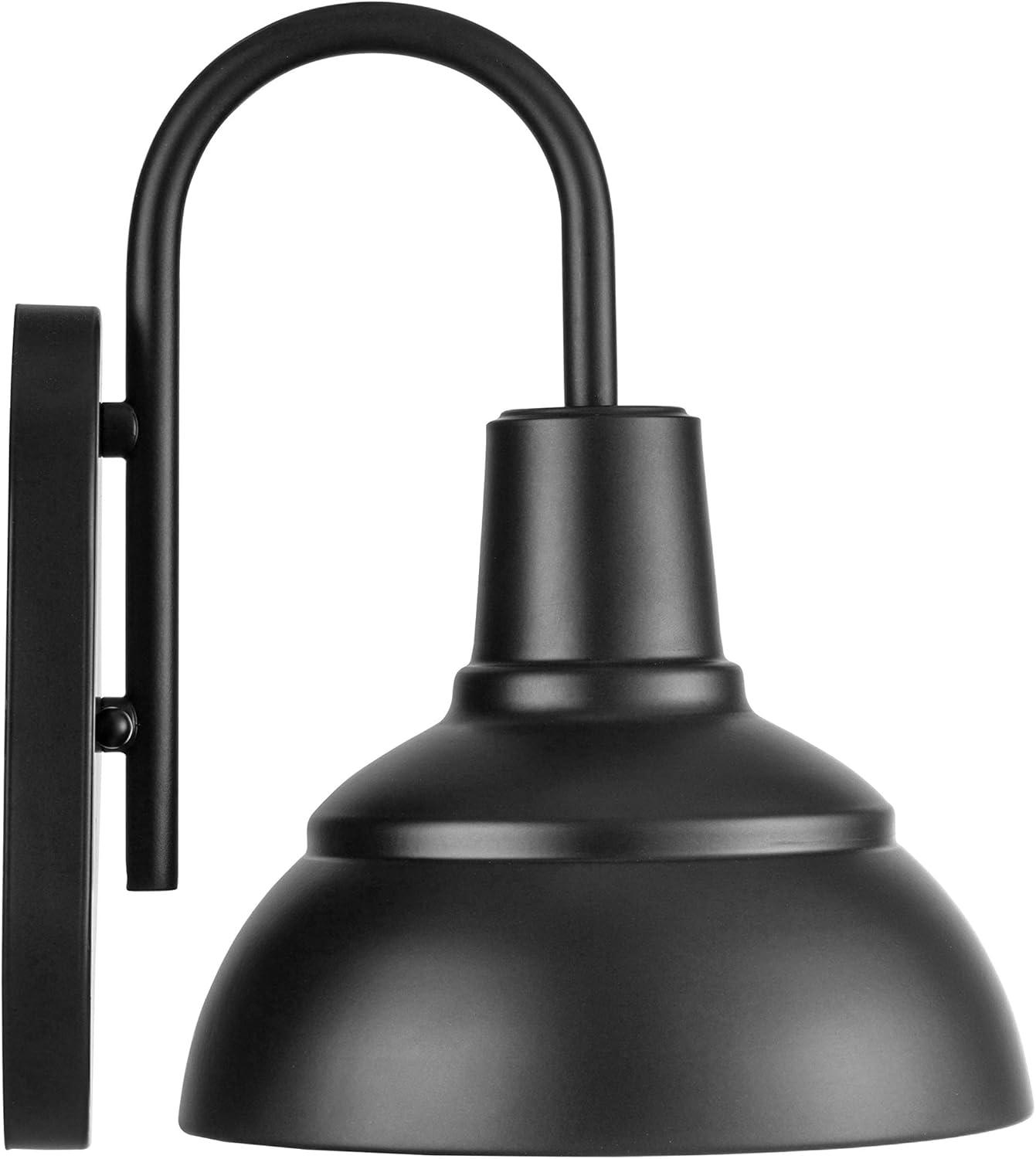 Prominence Home Brightondale Matte Black Farmhouse Outdoor LED Wall Light