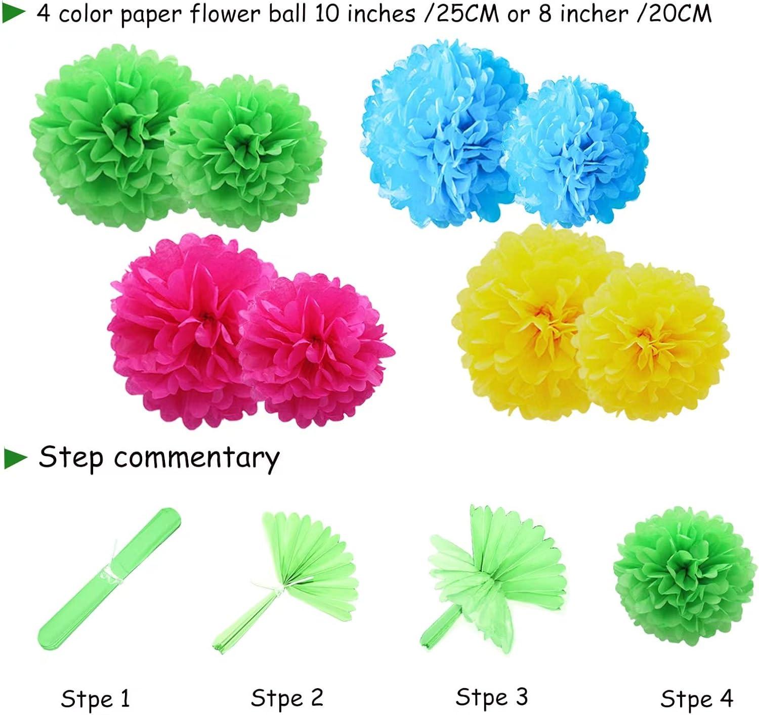 Party Hanging Paper Fan Set, Paper Flower Balls, Birthday Parties, Wedding Events, Holiday Decorations