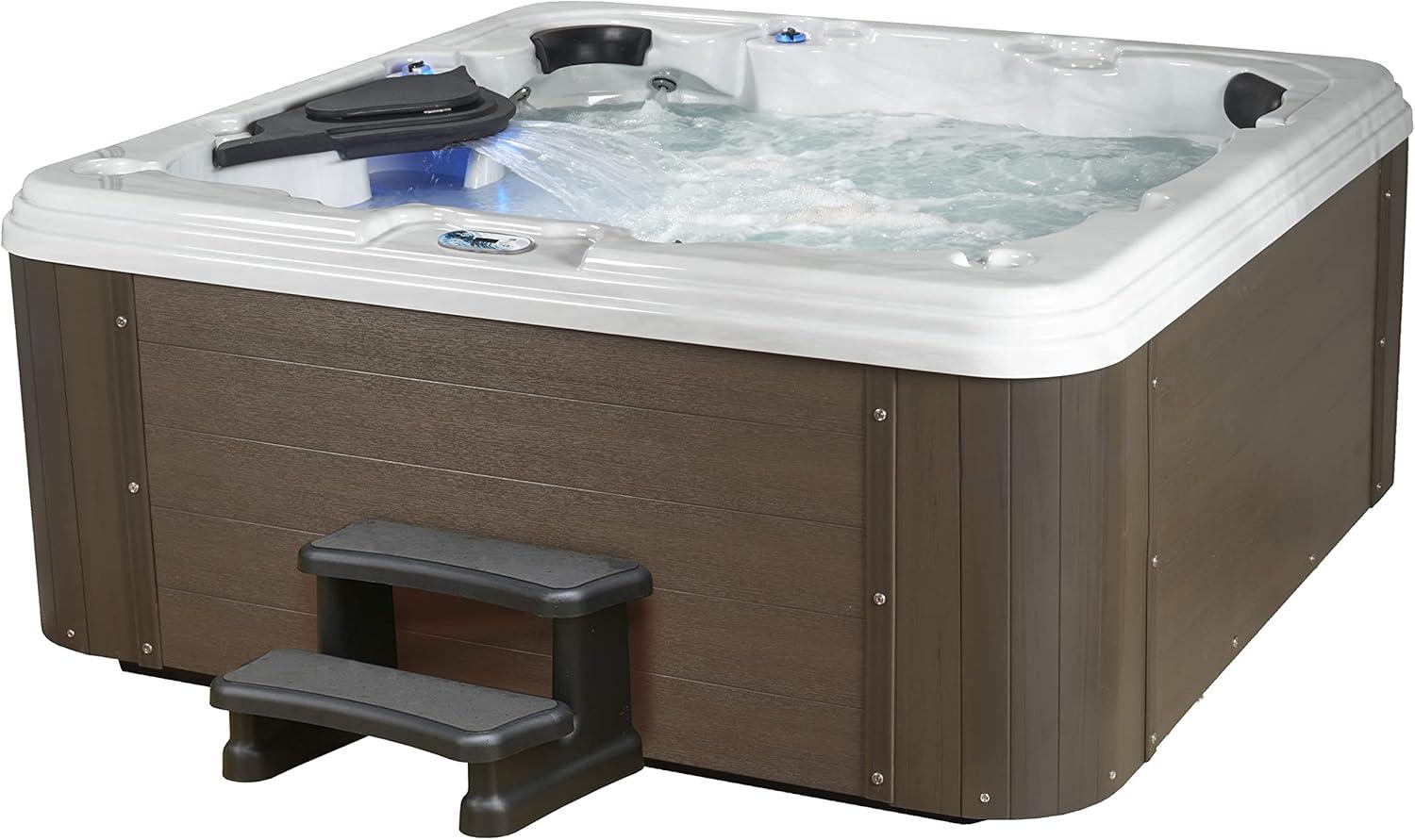 Aqualife Select Series 7-Person 60-Jet Acrylic Non-Lounger Hot Tub With Ozonator And Steps