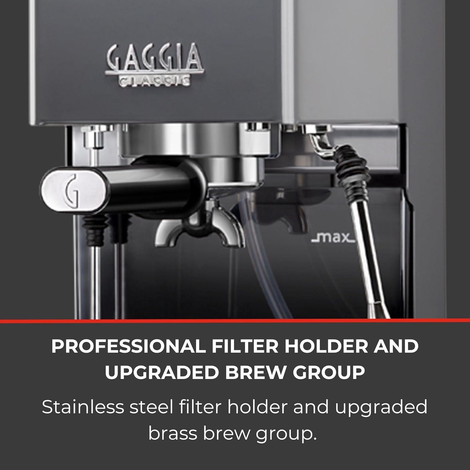 Gaggia Classic Pro Industrial Grey Semi-Automatic Espresso Machine