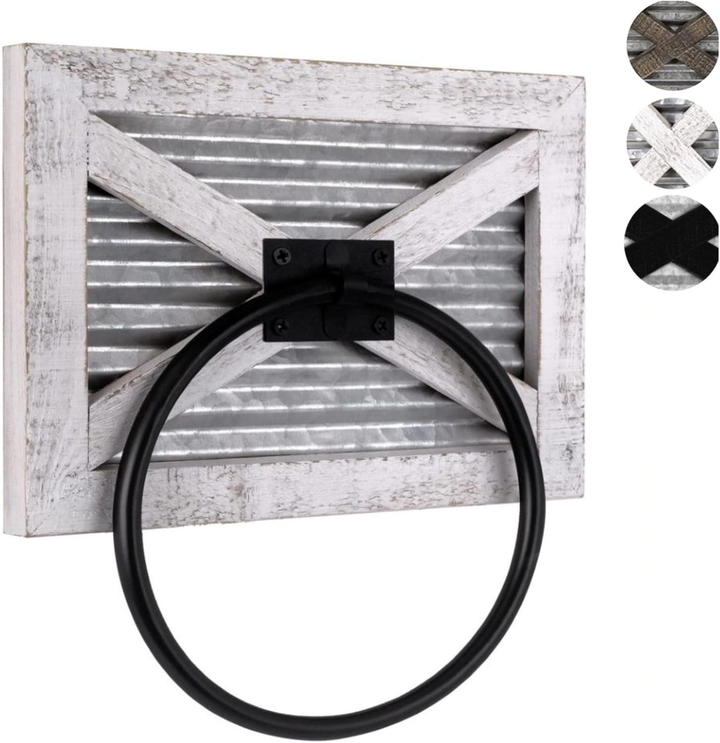 Rustic Farmhouse Décor Bathroom Towel Ring For Wall