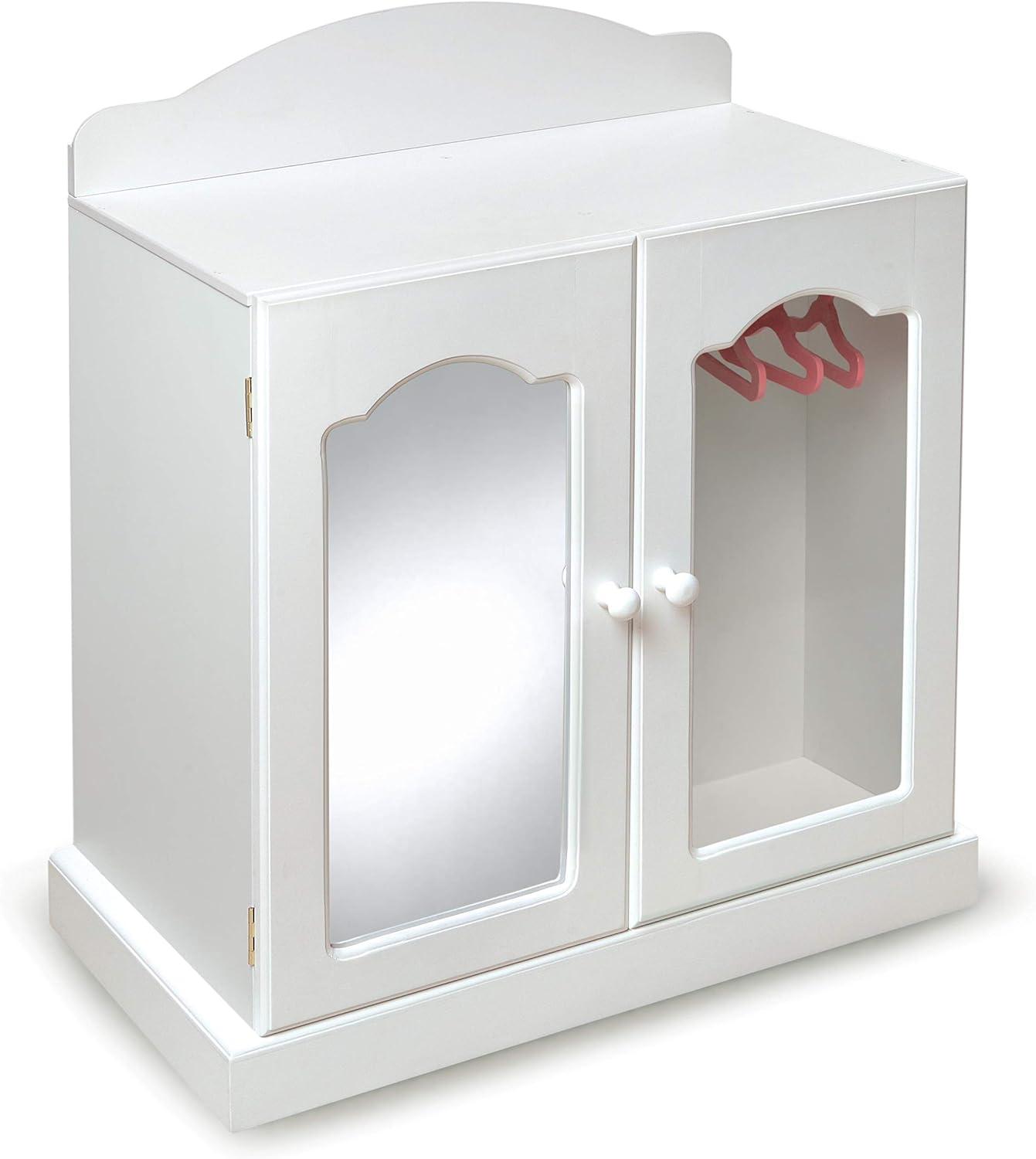 Badger Basket Mirrored Doll Armoire with Baskets