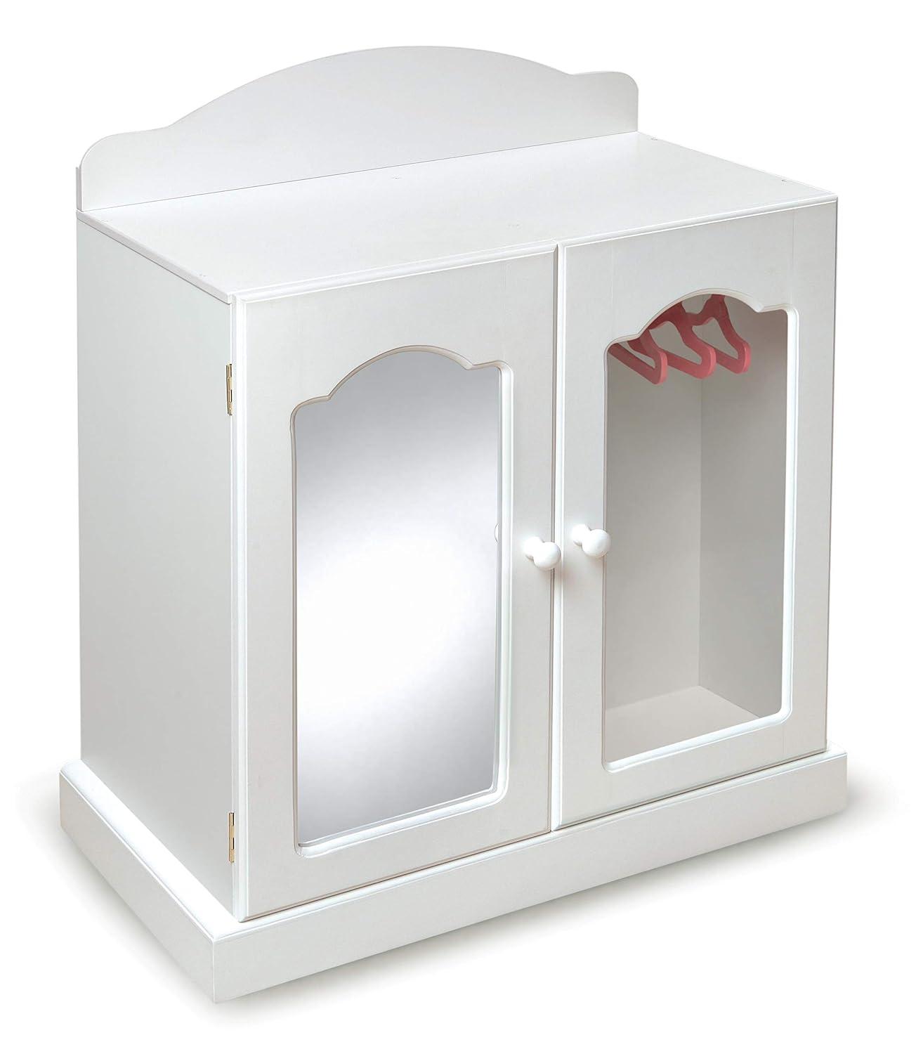 Badger Basket Mirrored Doll Armoire with Baskets