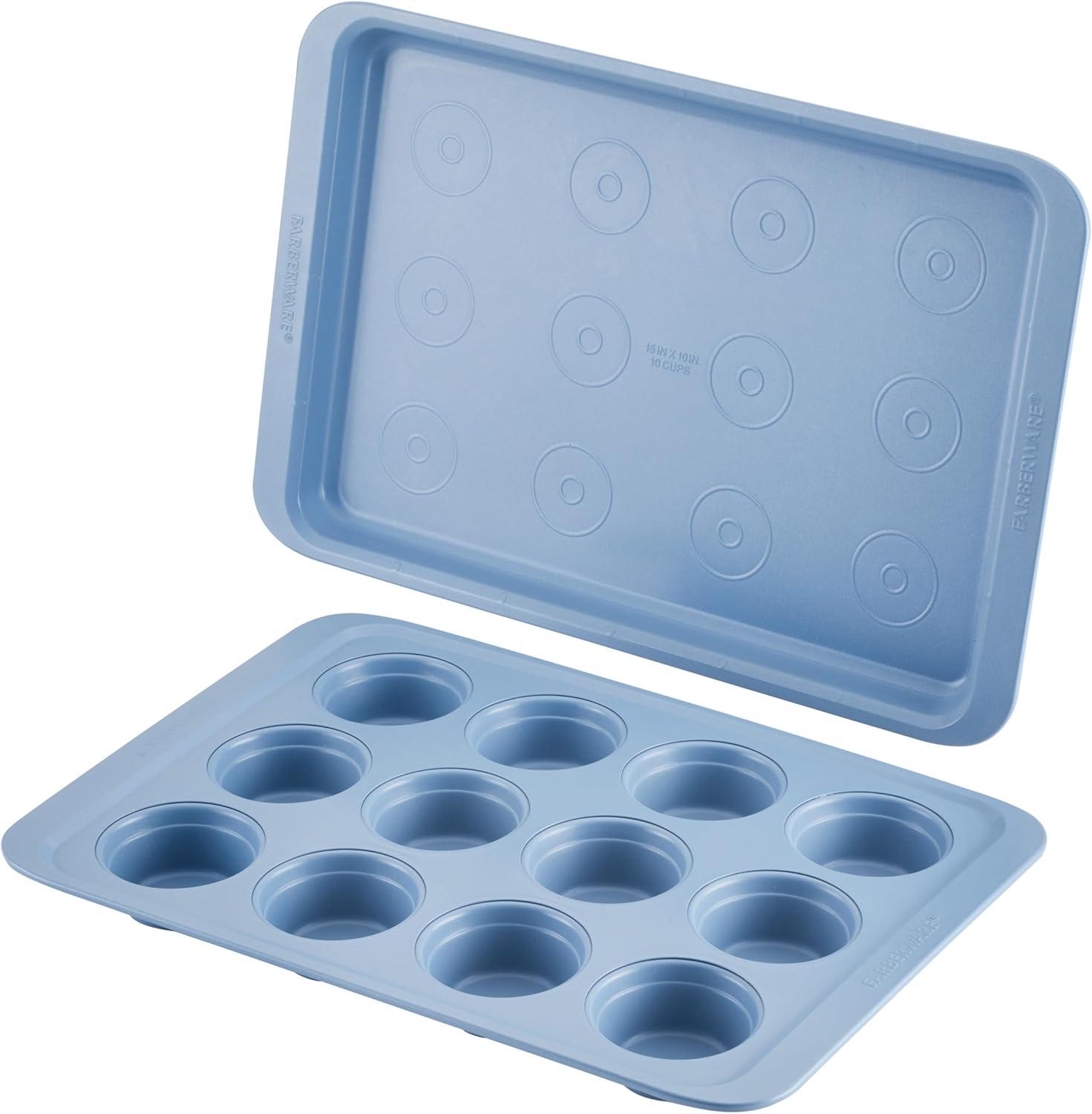 Farberware Easy Solutions Nonstick Bakeware Baking Sheets / Cookie Pan Set, 2 Piece (Set of 2)