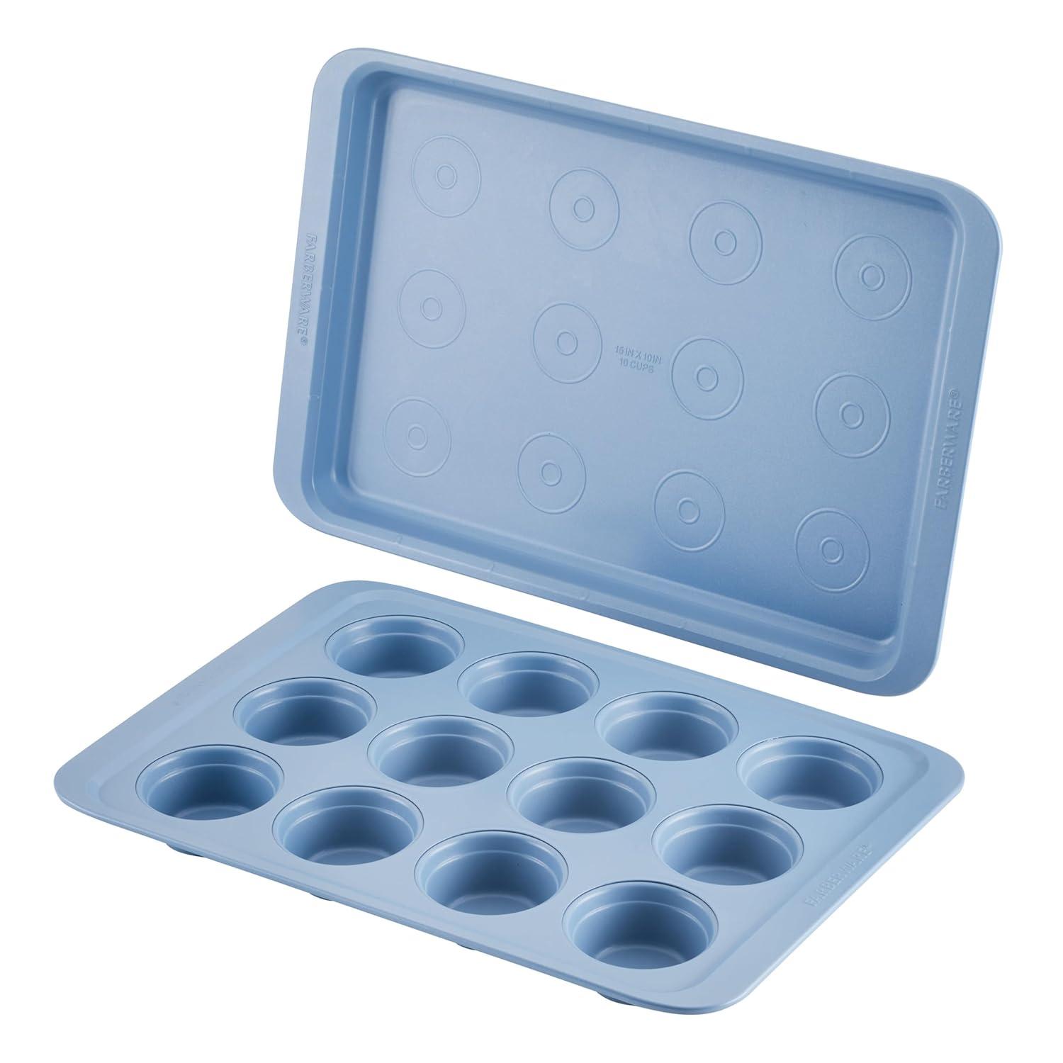 Farberware Easy Solutions Nonstick Bakeware Baking Sheets / Cookie Pan Set, 2 Piece (Set of 2)