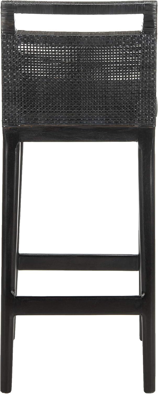 Darin Bar Stool - SEA4015 - Dark Brown/Black - Safavieh