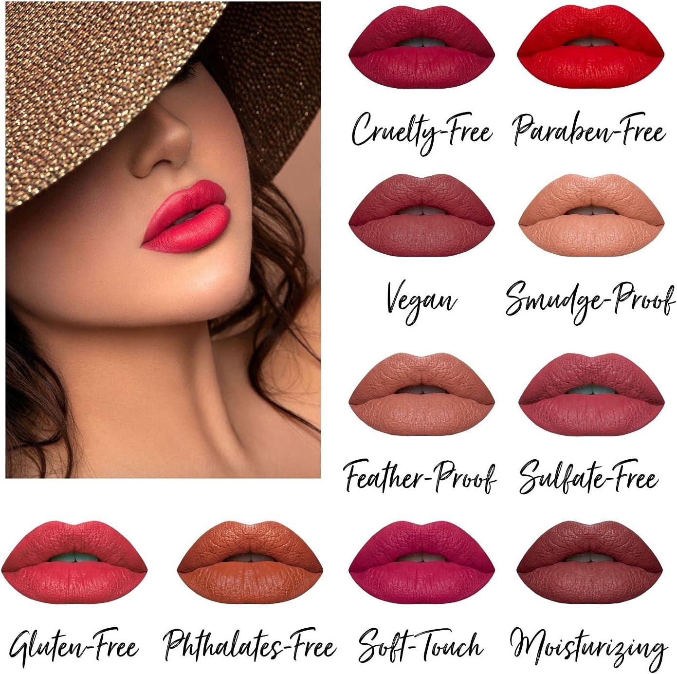 Sydney Deep Magenta Matte Liquid Lipstick, 0.19 oz