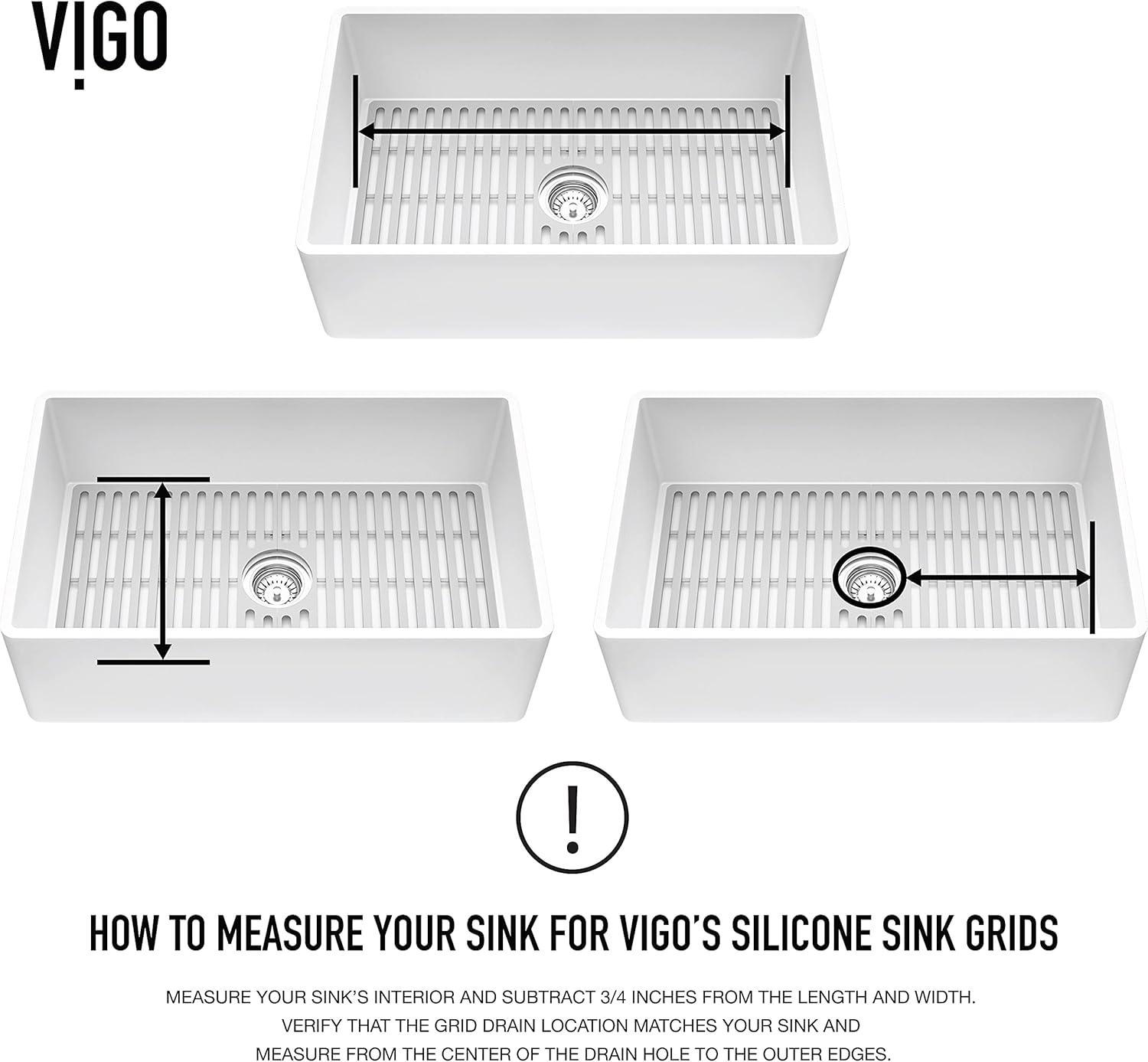 27" L x 15" W Silcone Bottom Sink Grid for 30 in. Single Bowl Kitchen Sink