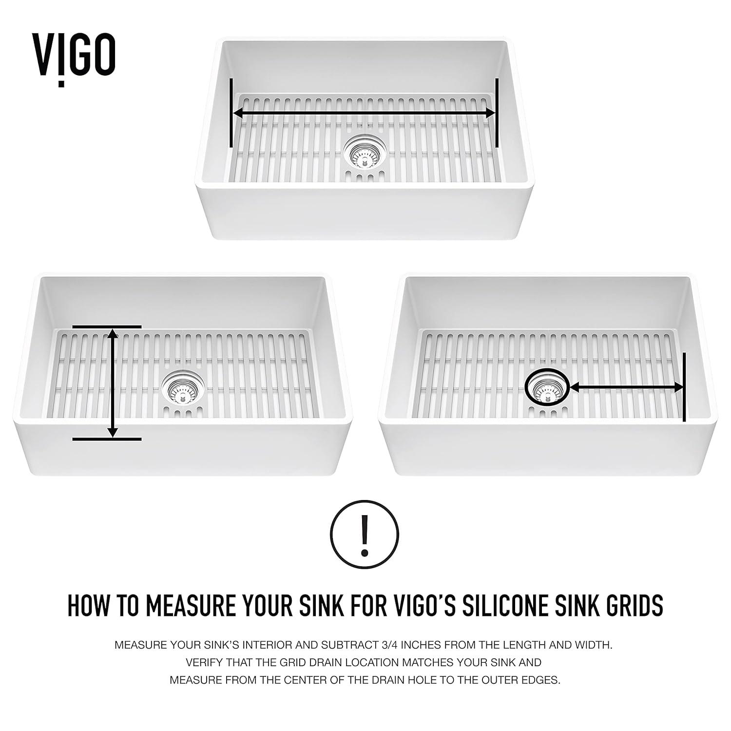 Silicone Grid 27" L x 15" W Silcone Bottom Sink Grid for 30 in. Single Bowl Kitchen Sink