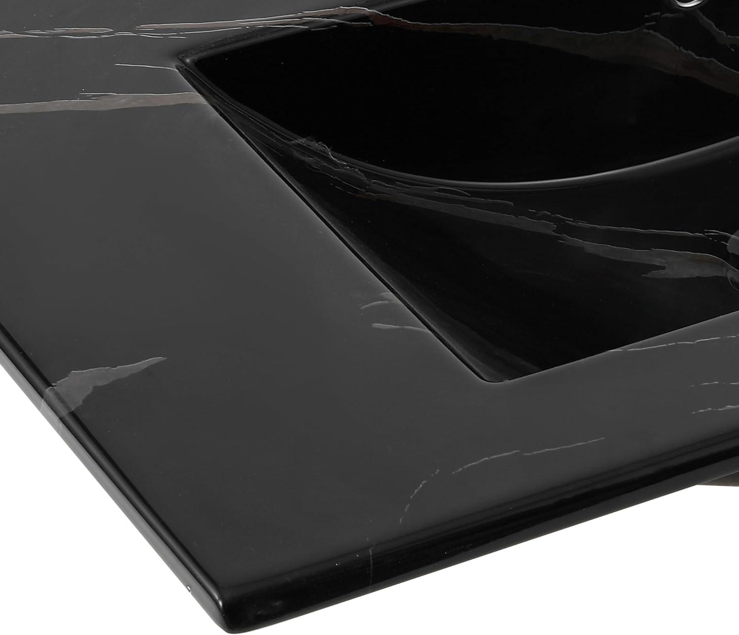 Jonathan Y Ancillary 3-Hole 30" Classic Contemporary Rectangular Ceramic Single Sink Basin Vanity Top