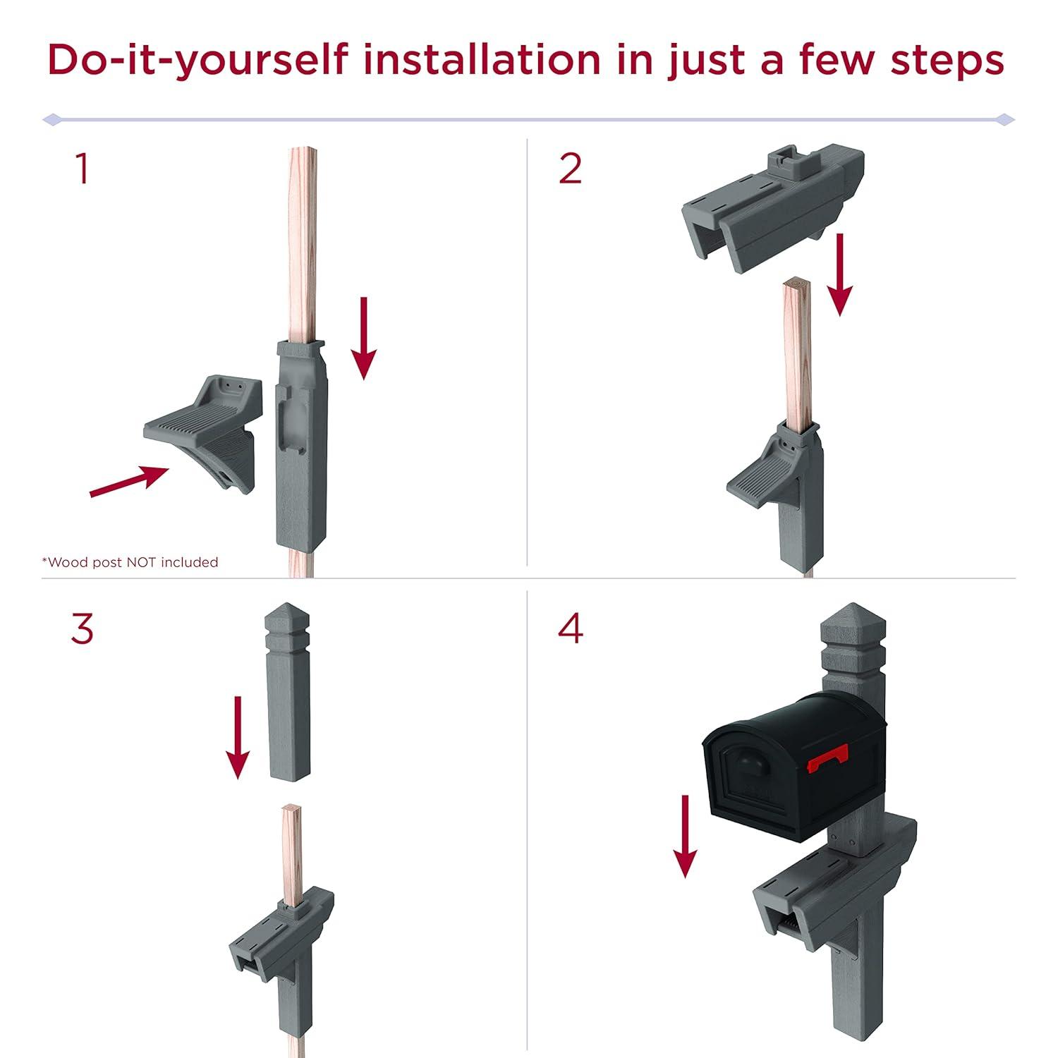 Step2 Step2 Brown Highland Mail Post & Large Capacity XL Mailbox