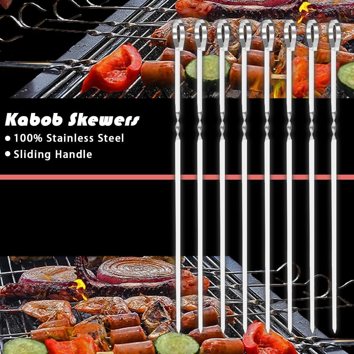 20-Piece Stainless Steel BBQ Grill Tool Set with Carrying Case