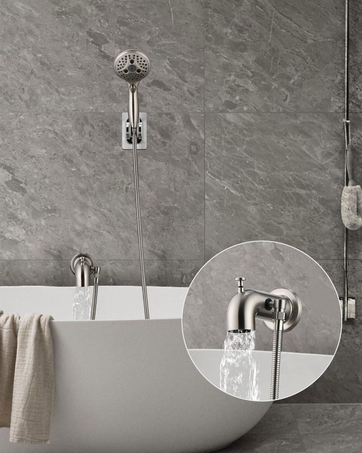 Tub Spout with Diverter, Bathtub Spout for Hand Shower,Brushed Nickel