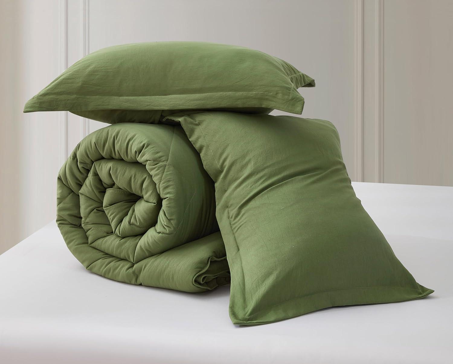 Chezmoi Collection Logan Solid Comforter Set