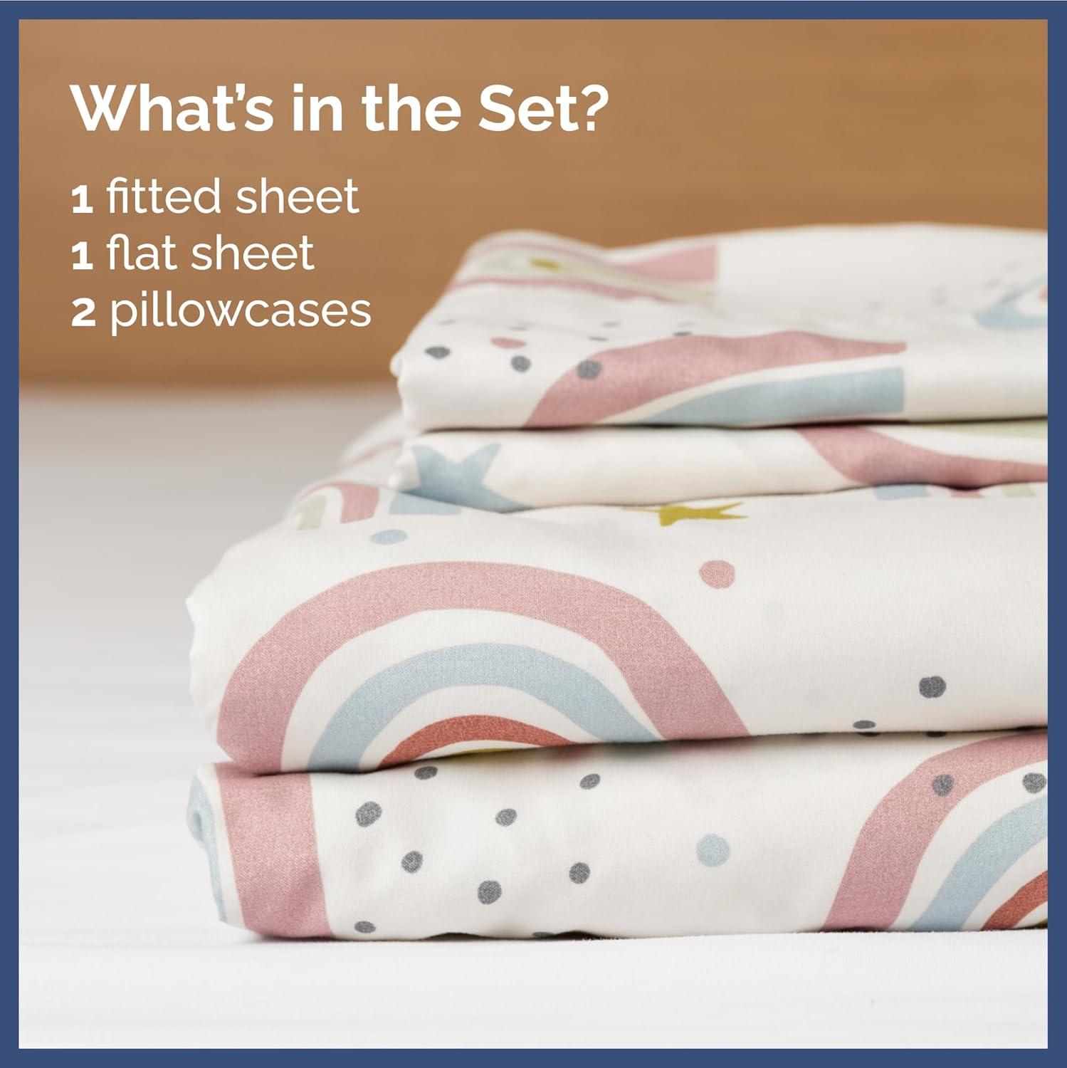 Kids 4 Piece Microfiber Sheet Set - CGK Linens.