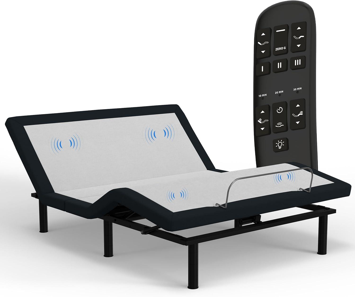 e4 Premium Adjustable Bed Frame with Zero Gravity. Massage, USB and more.