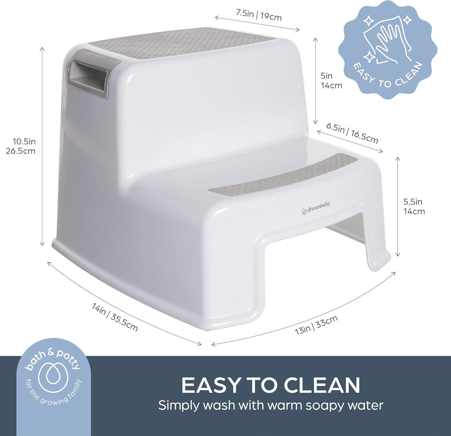 Dreambaby 2-Up Step Stool, Grey